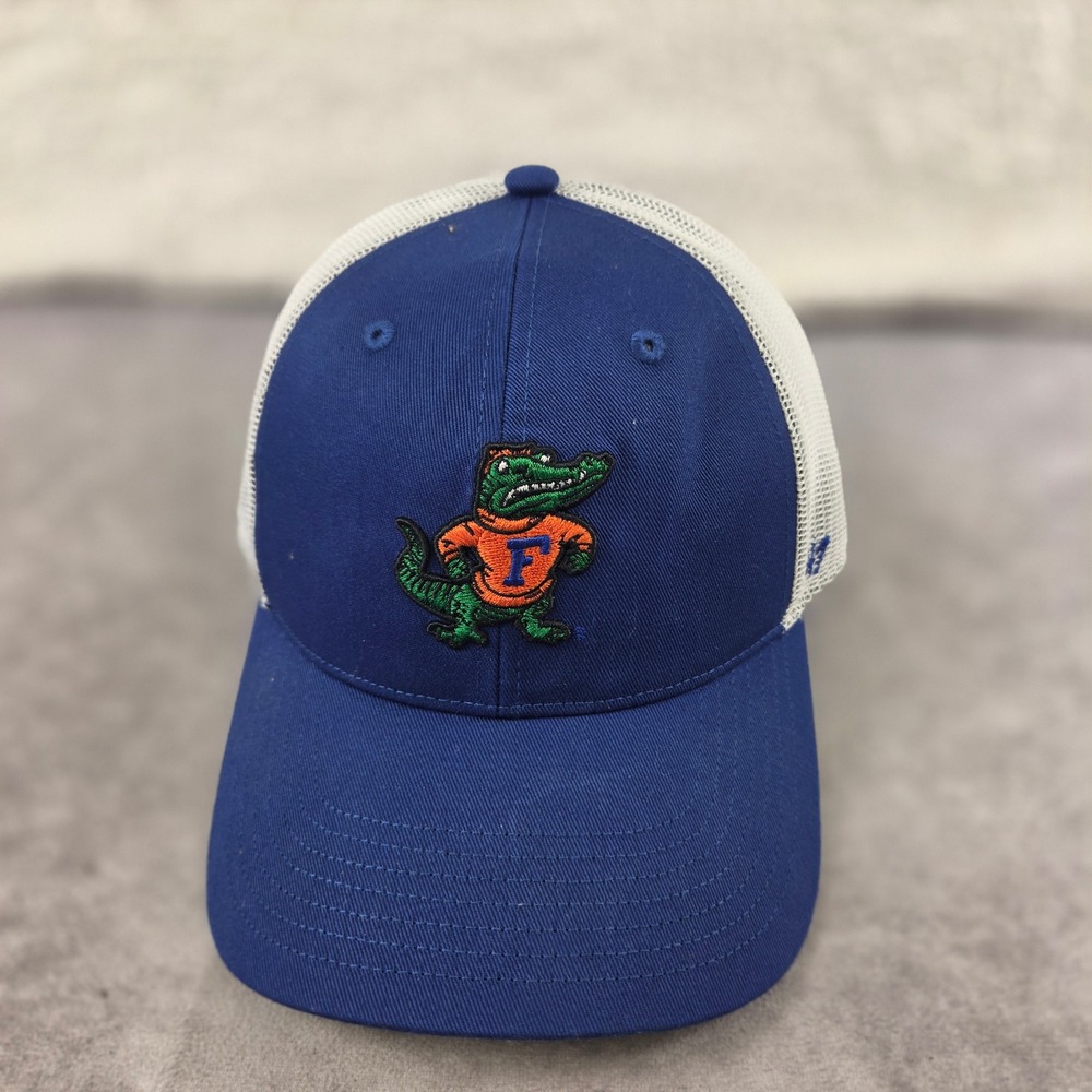 Florida Gators 47 Brand Trucker Hat Blue White Snapback Albert Alligator Cap